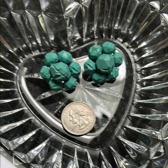 Turquoise Cluster Earrings - Picture 1 of 3
